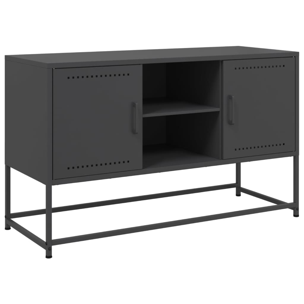 Meuble TV noir 100,5x39x60,5 cm acier - XIOS