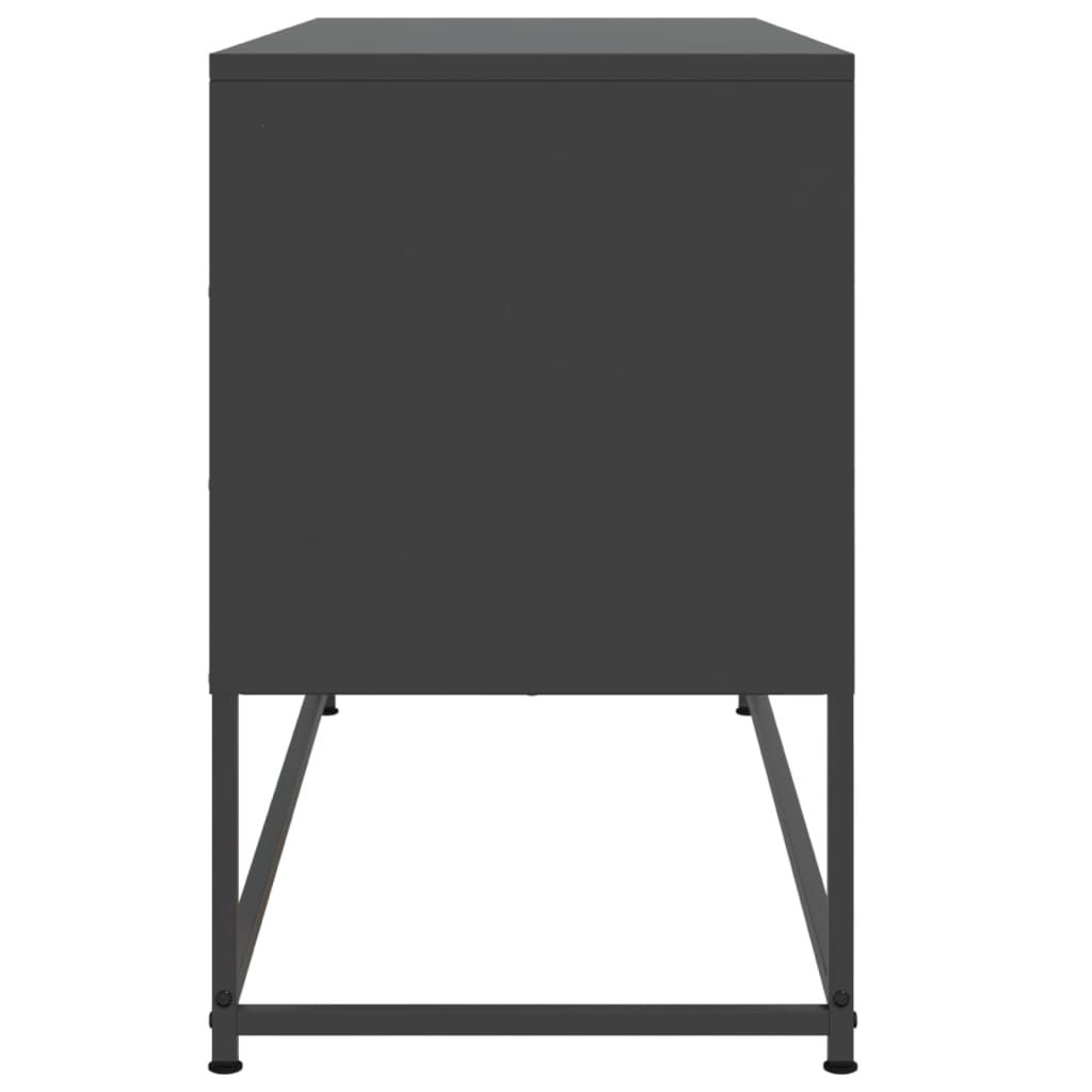 Meuble TV noir 100,5x39x60,5 cm acier - XIOS