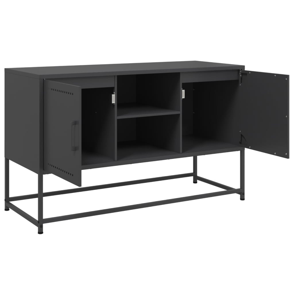 Meuble TV noir 100,5x39x60,5 cm acier - XIOS