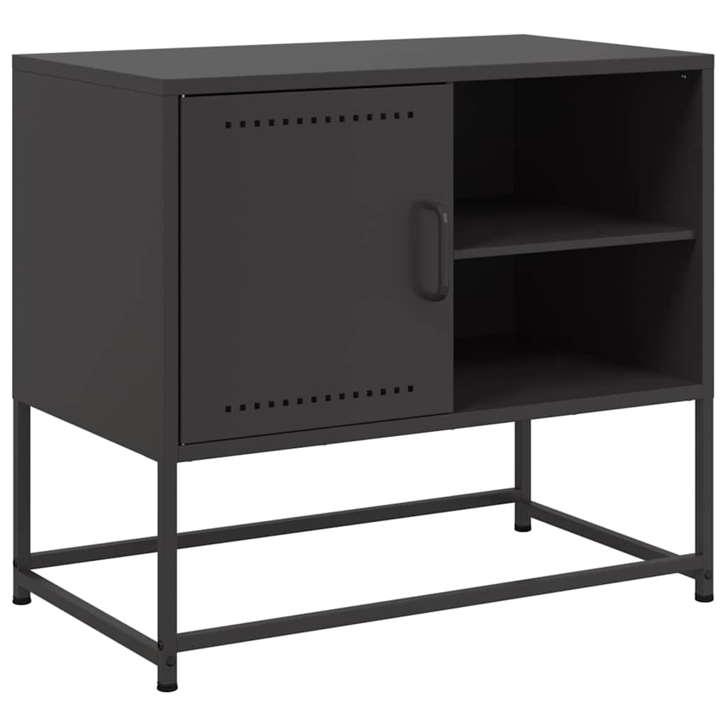 Meuble TV noir 68x39x60,5 cm acier - XIOS