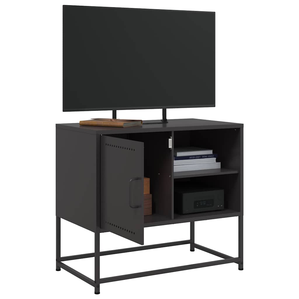 Meuble TV noir 68x39x60,5 cm acier - XIOS