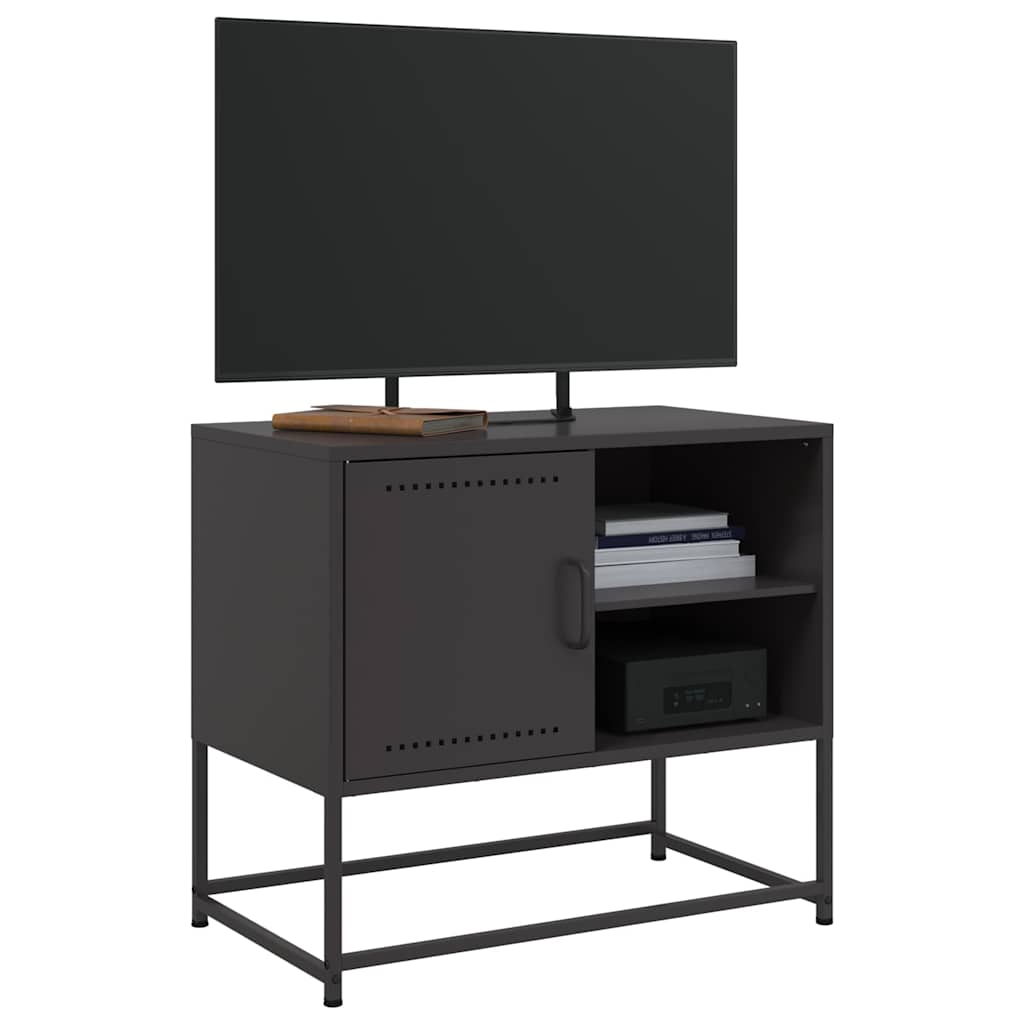 Meuble TV noir 68x39x60,5 cm acier - XIOS