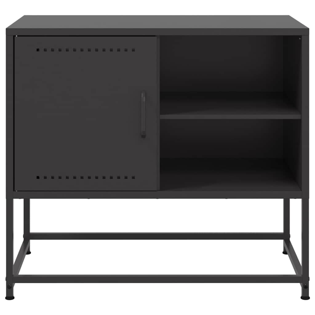 Meuble TV noir 68x39x60,5 cm acier - XIOS