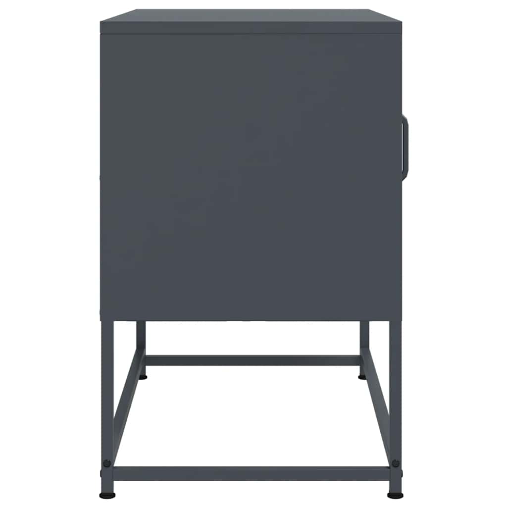 Meuble TV anthracite 68x39x60,5 cm acier - XIOS