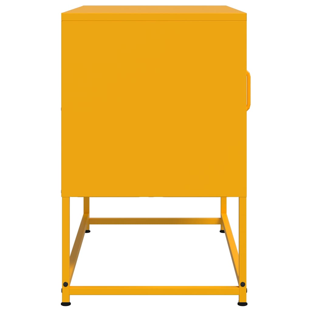Meuble TV jaune moutarde 68x39x60,5 cm acier - XIOS