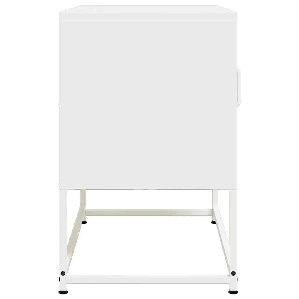Meuble TV blanc 68x39x60,5 cm acier - XIOS