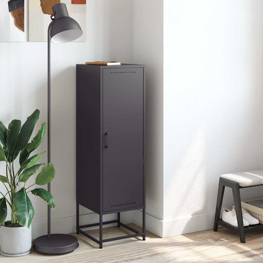 Buffet haut noir 36x39x123 cm acier - XIOS