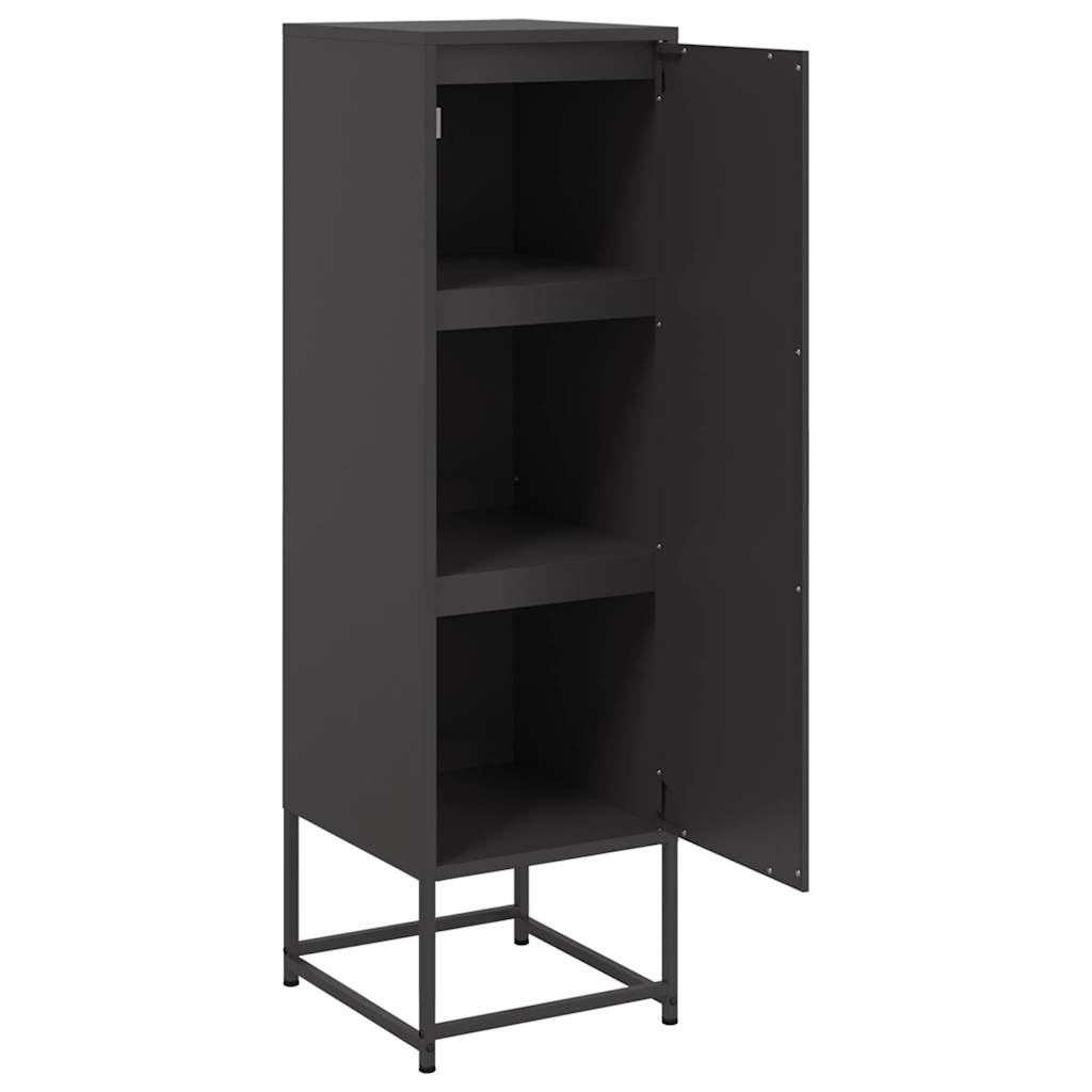 Buffet haut noir 36x39x123 cm acier - XIOS