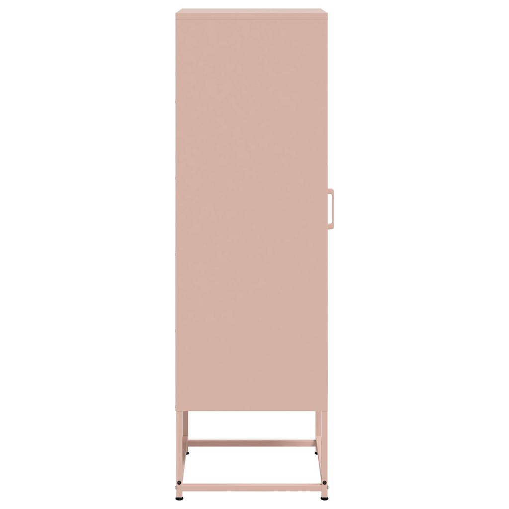 Buffet haut rose 36x39x123 cm acier - XIOS