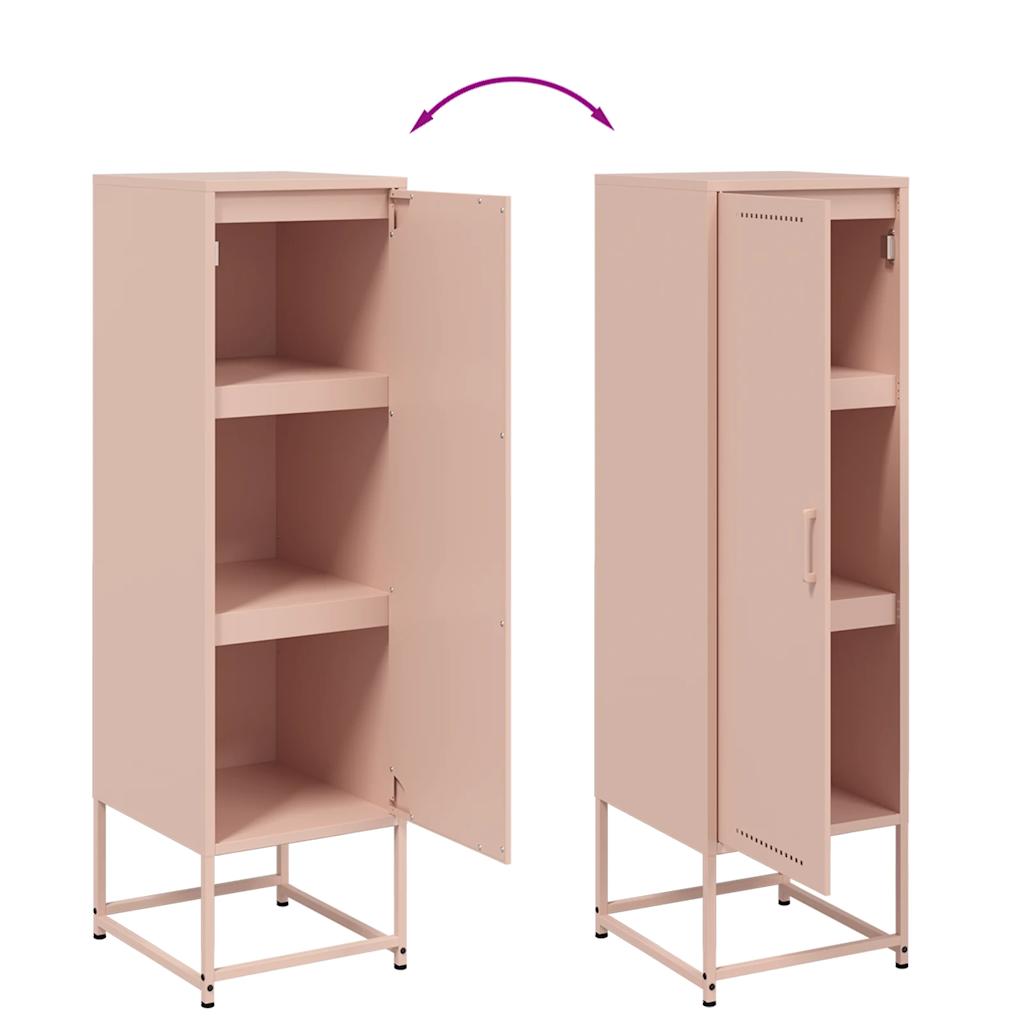 Buffet haut rose 36x39x123 cm acier - XIOS