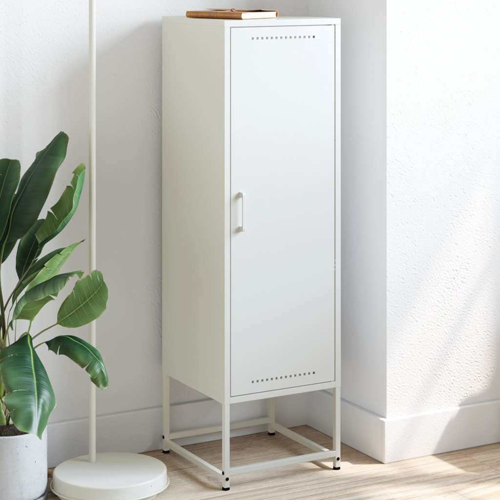 Buffet haut blanc 36x39x123 cm acier - XIOS