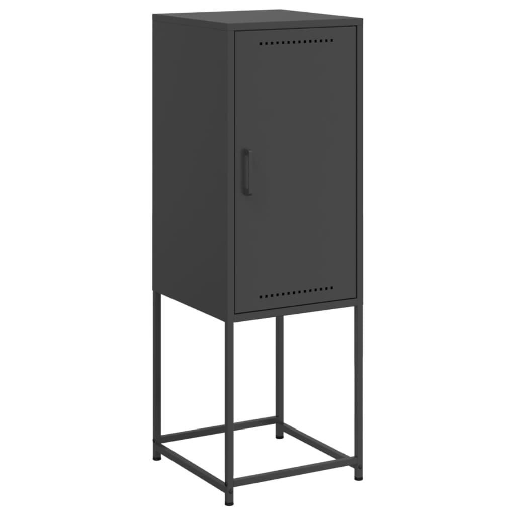 Buffet haut noir 36x39x107 cm acier - XIOS
