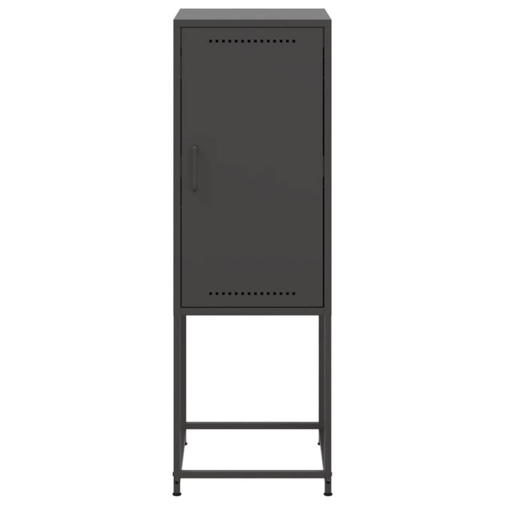Buffet haut noir 36x39x107 cm acier - XIOS