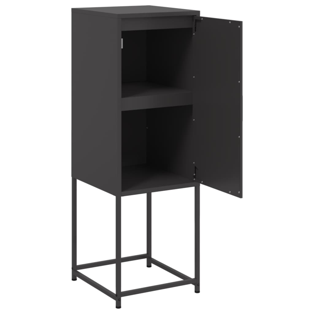 Buffet haut noir 36x39x107 cm acier - XIOS