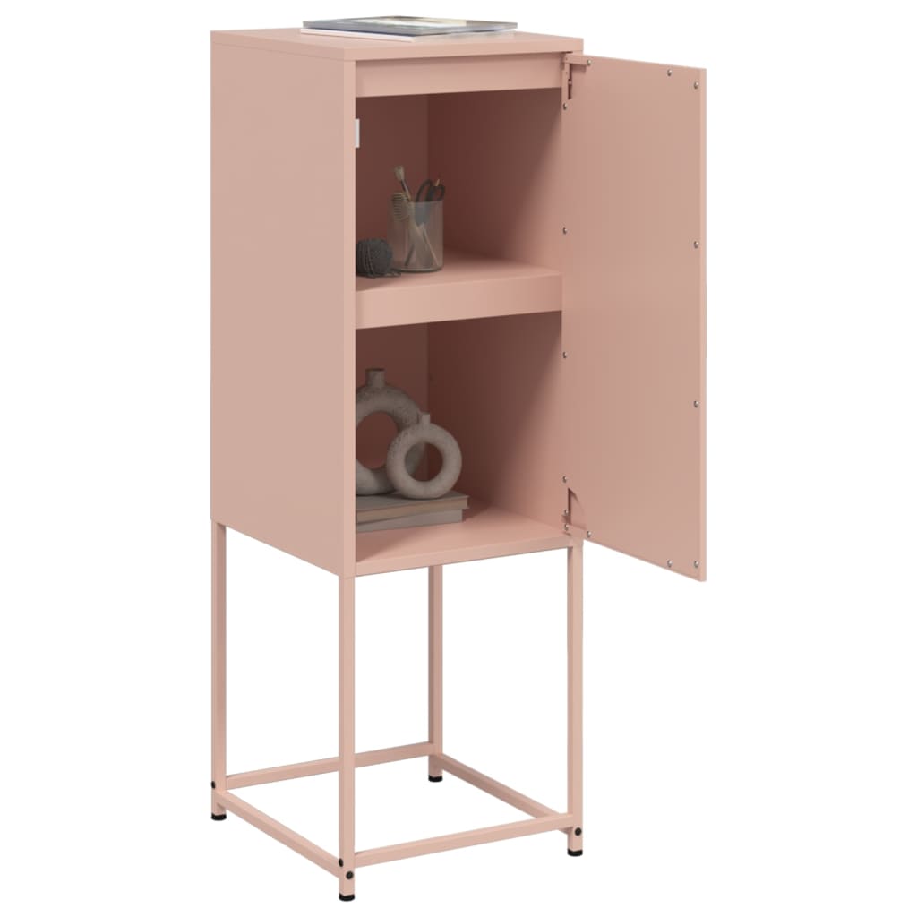 Buffet haut rose 36x39x107 cm acier - XIOS