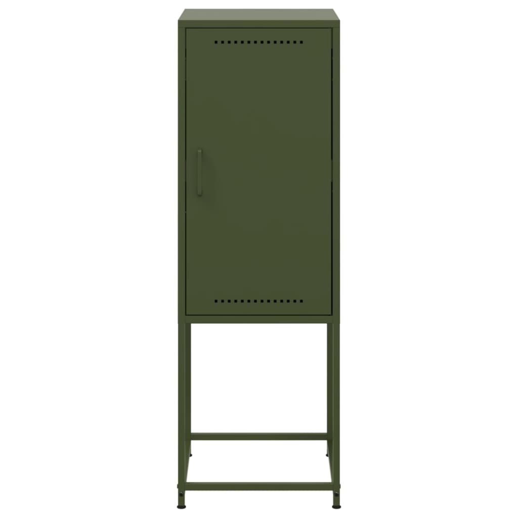 Buffet vert olive 36x39x107 cm acier - XIOS