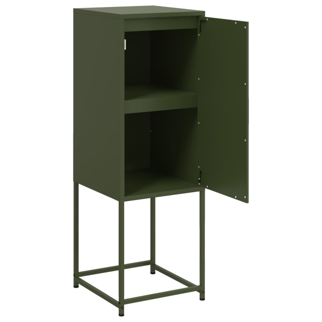 Buffet vert olive 36x39x107 cm acier - XIOS