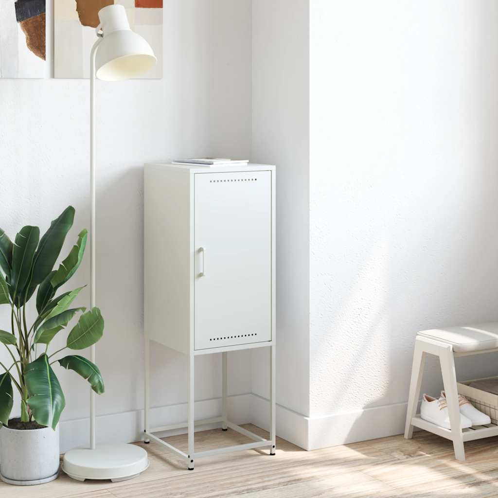 Buffet haut blanc 36x39x107 cm acier - XIOS