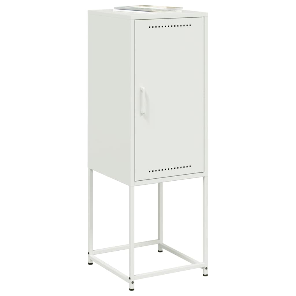 Buffet haut blanc 36x39x107 cm acier - XIOS