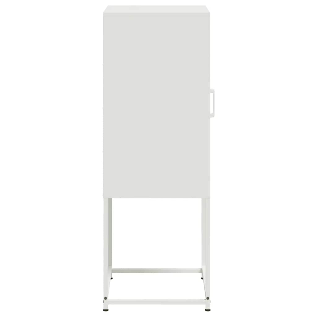 Buffet haut blanc 36x39x107 cm acier - XIOS
