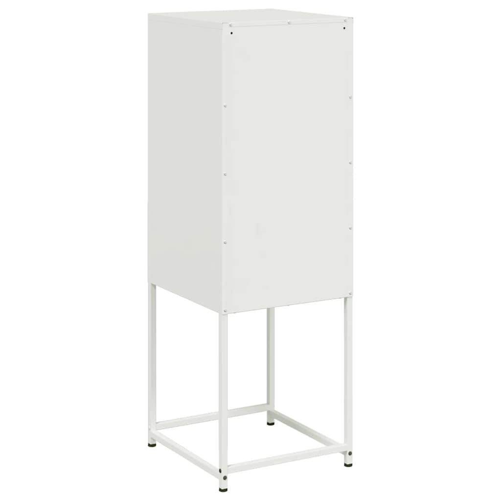 Buffet haut blanc 36x39x107 cm acier - XIOS