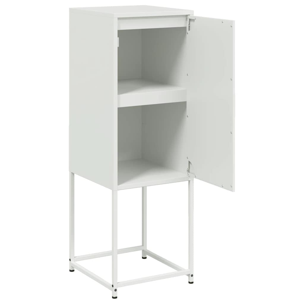 Buffet haut blanc 36x39x107 cm acier - XIOS
