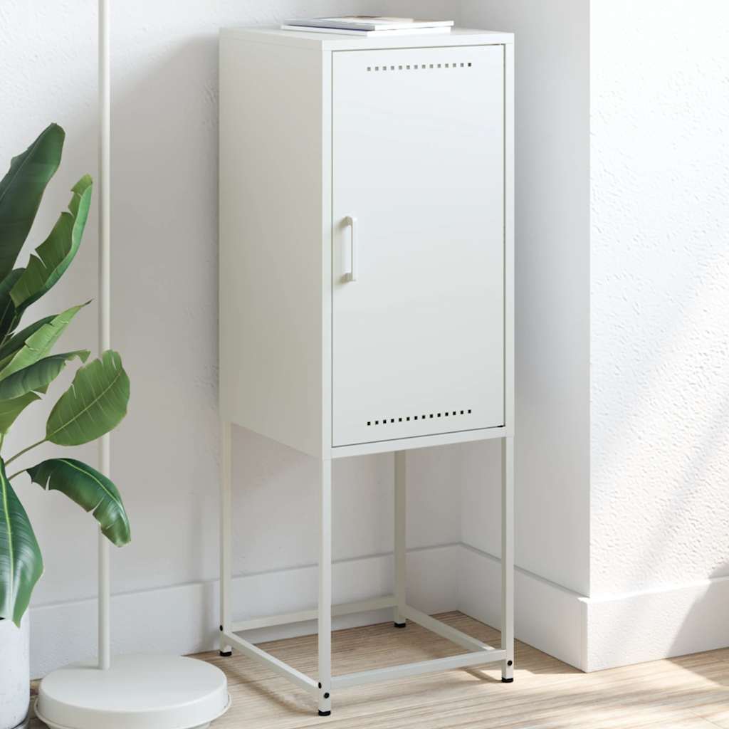 Buffet haut blanc 36x39x107 cm acier - XIOS