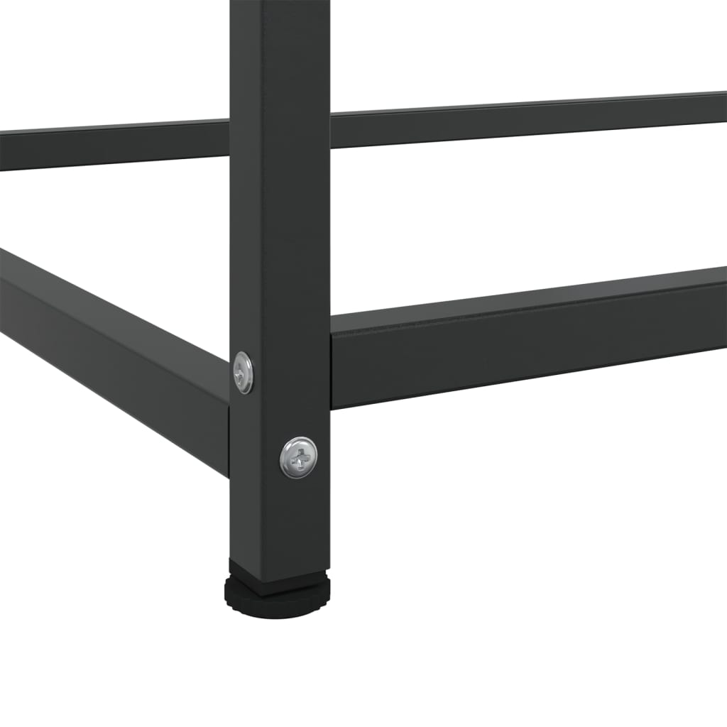 Buffet haut noir 100,5x39x107 cm acier - XIOS