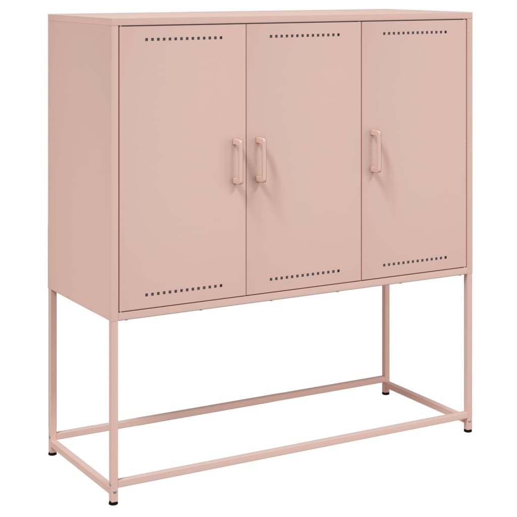 Buffet haut rose 100,5x39x107 cm acier - XIOS