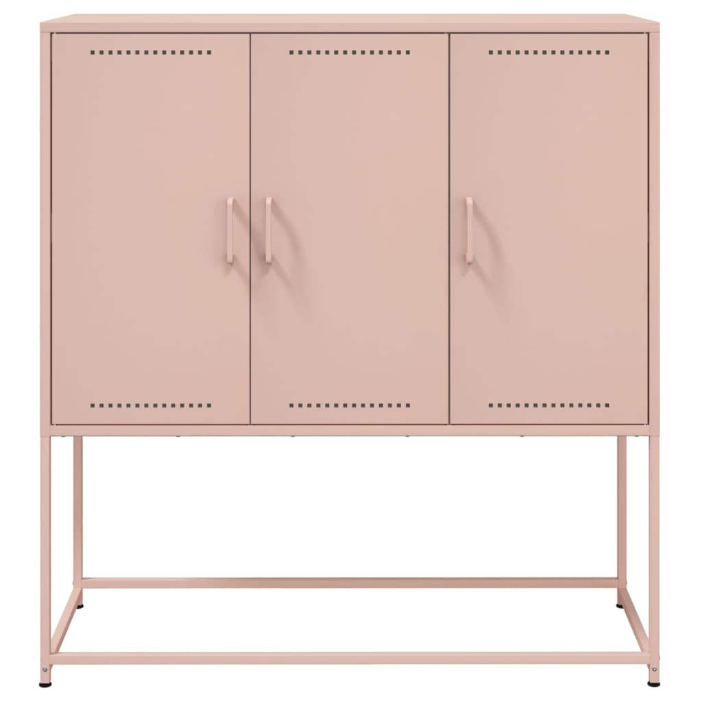 Buffet haut rose 100,5x39x107 cm acier - XIOS