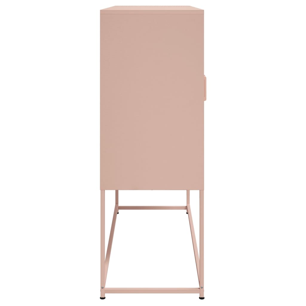 Buffet haut rose 100,5x39x107 cm acier - XIOS