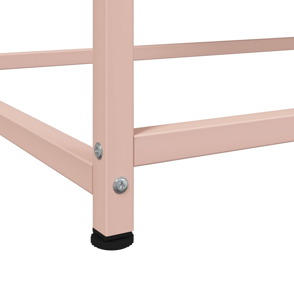 Buffet haut rose 100,5x39x107 cm acier - XIOS