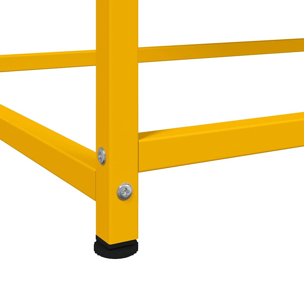 Buffet haut jaune moutarde 100,5x39x107 cm acier - XIOS