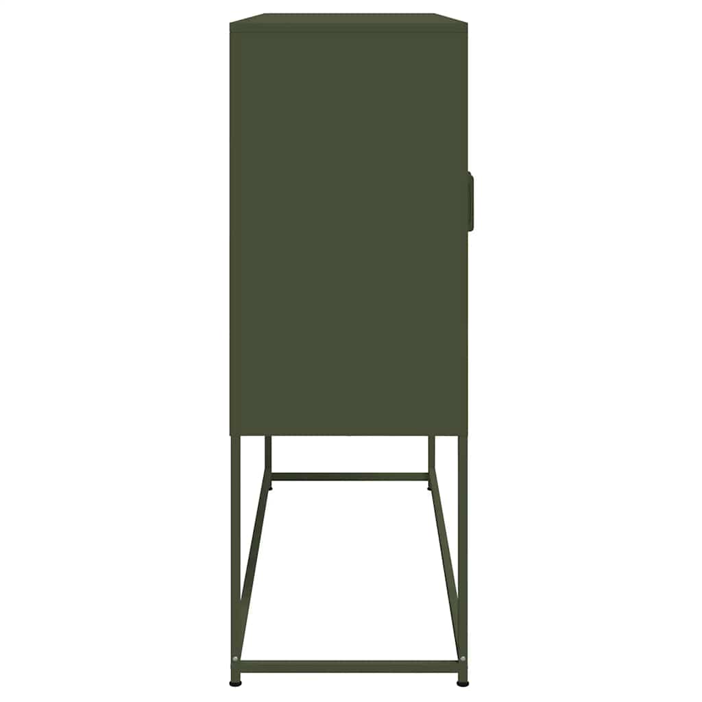 Buffet haut vert olive 100,5x39x107 cm acier - XIOS