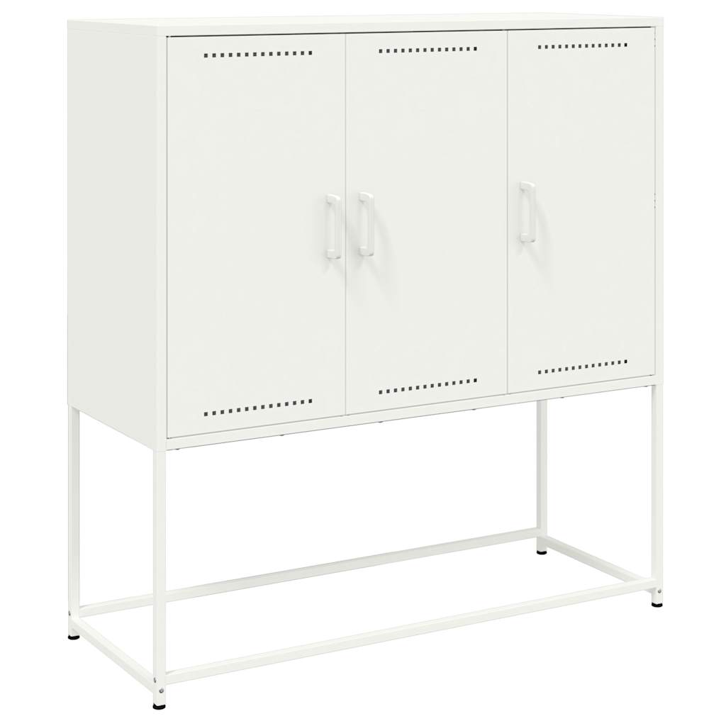 Buffet haut blanc 100,5x39x107 cm acier - XIOS