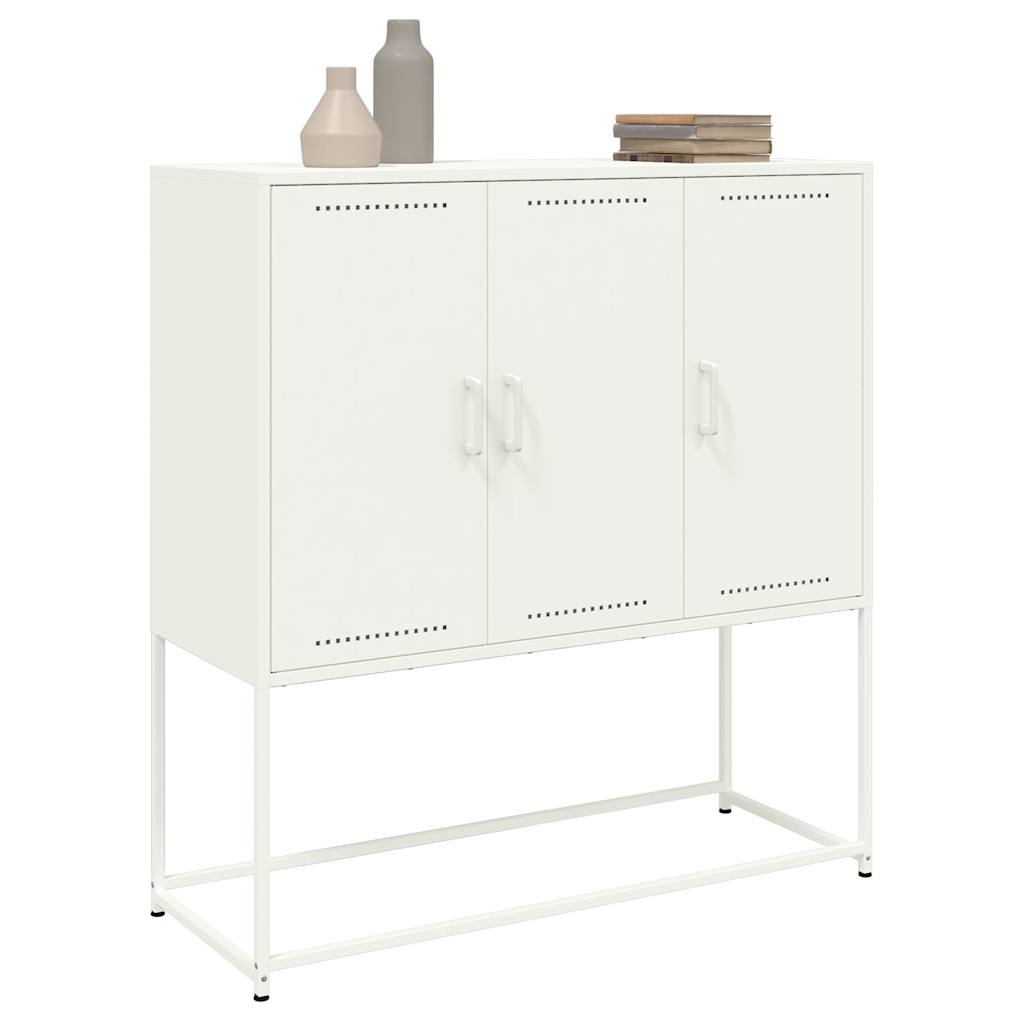 Buffet haut blanc 100,5x39x107 cm acier - XIOS