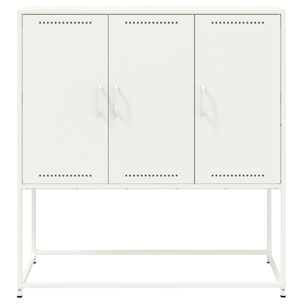 Buffet haut blanc 100,5x39x107 cm acier - XIOS