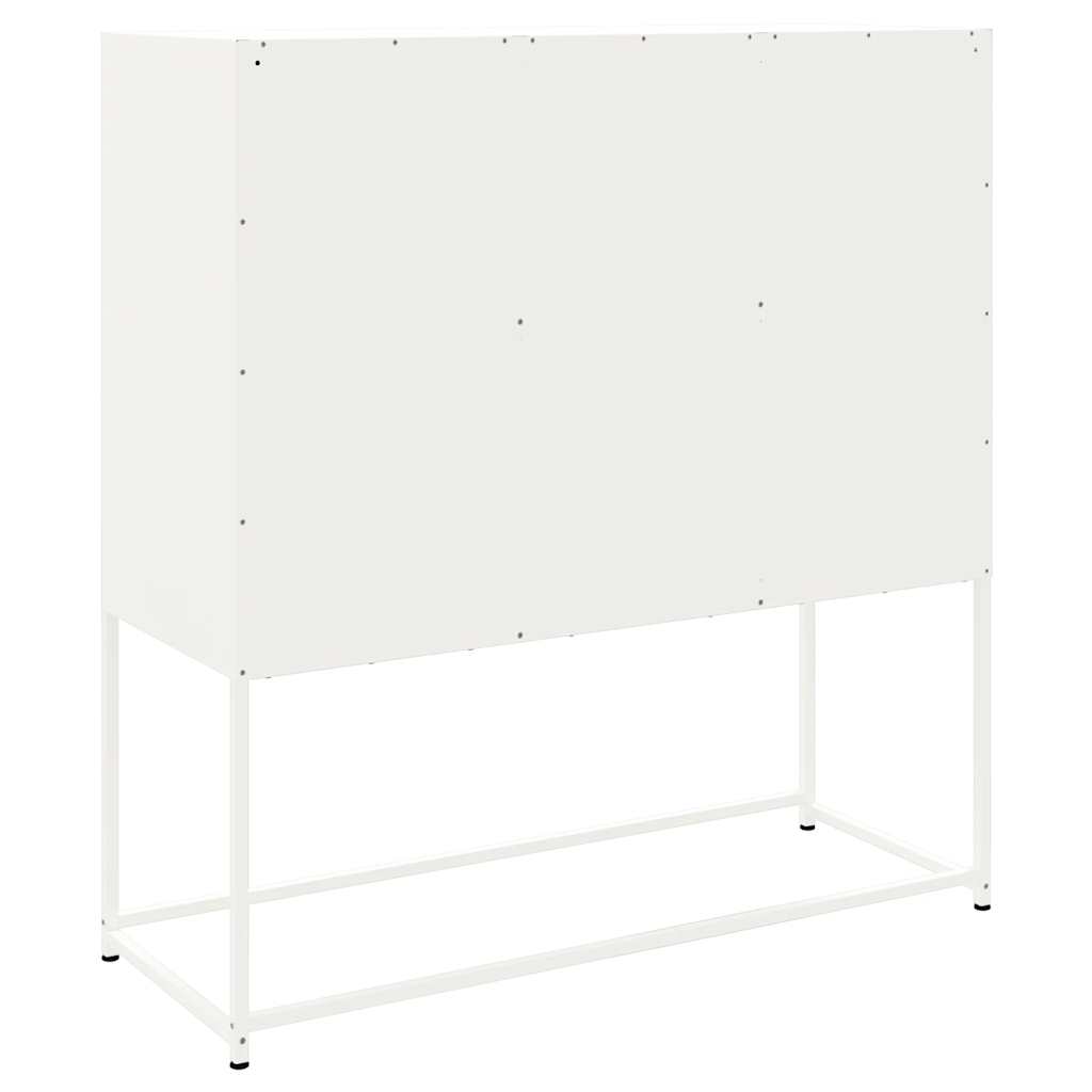 Buffet haut blanc 100,5x39x107 cm acier - XIOS