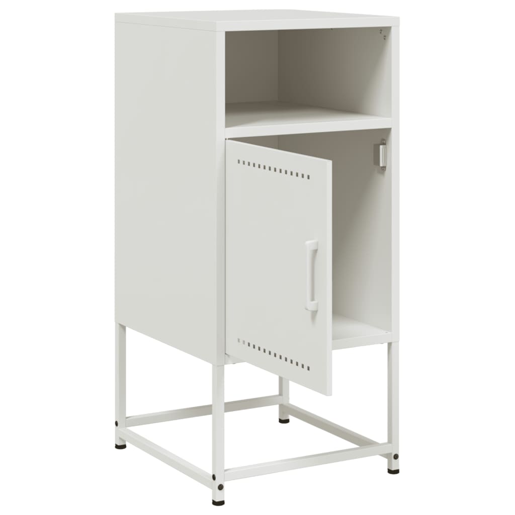 Tables de chevet 2 pcs blanc 36x39x78 cm acier - XIOS