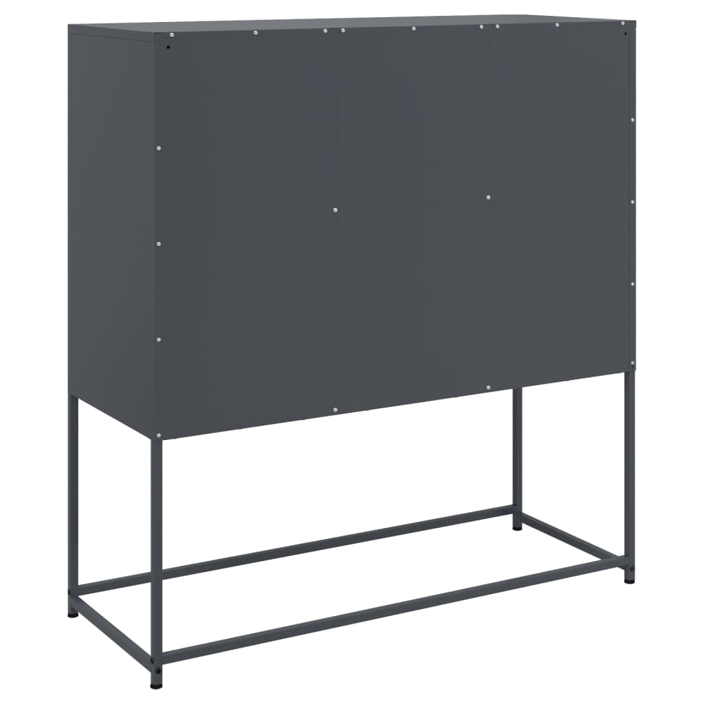 Buffet anthracite 100,5x39x107 cm acier - XIOS
