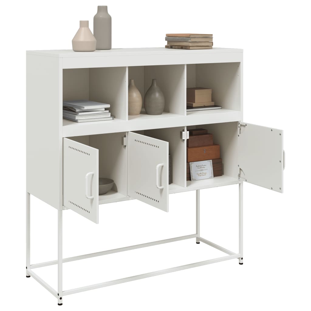 Buffet blanc 100,5x39x107 cm acier - XIOS