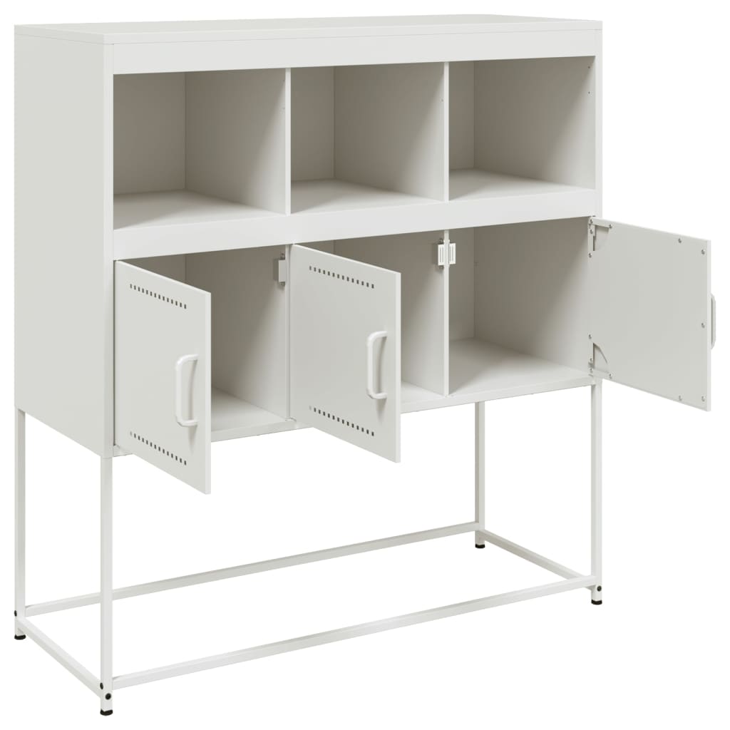 Buffet blanc 100,5x39x107 cm acier - XIOS