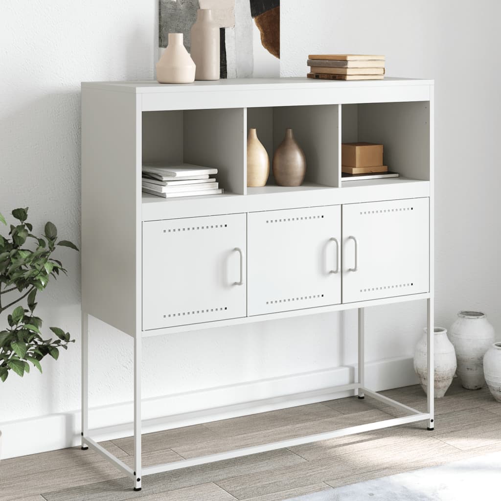 Buffet blanc 100,5x39x107 cm acier - XIOS