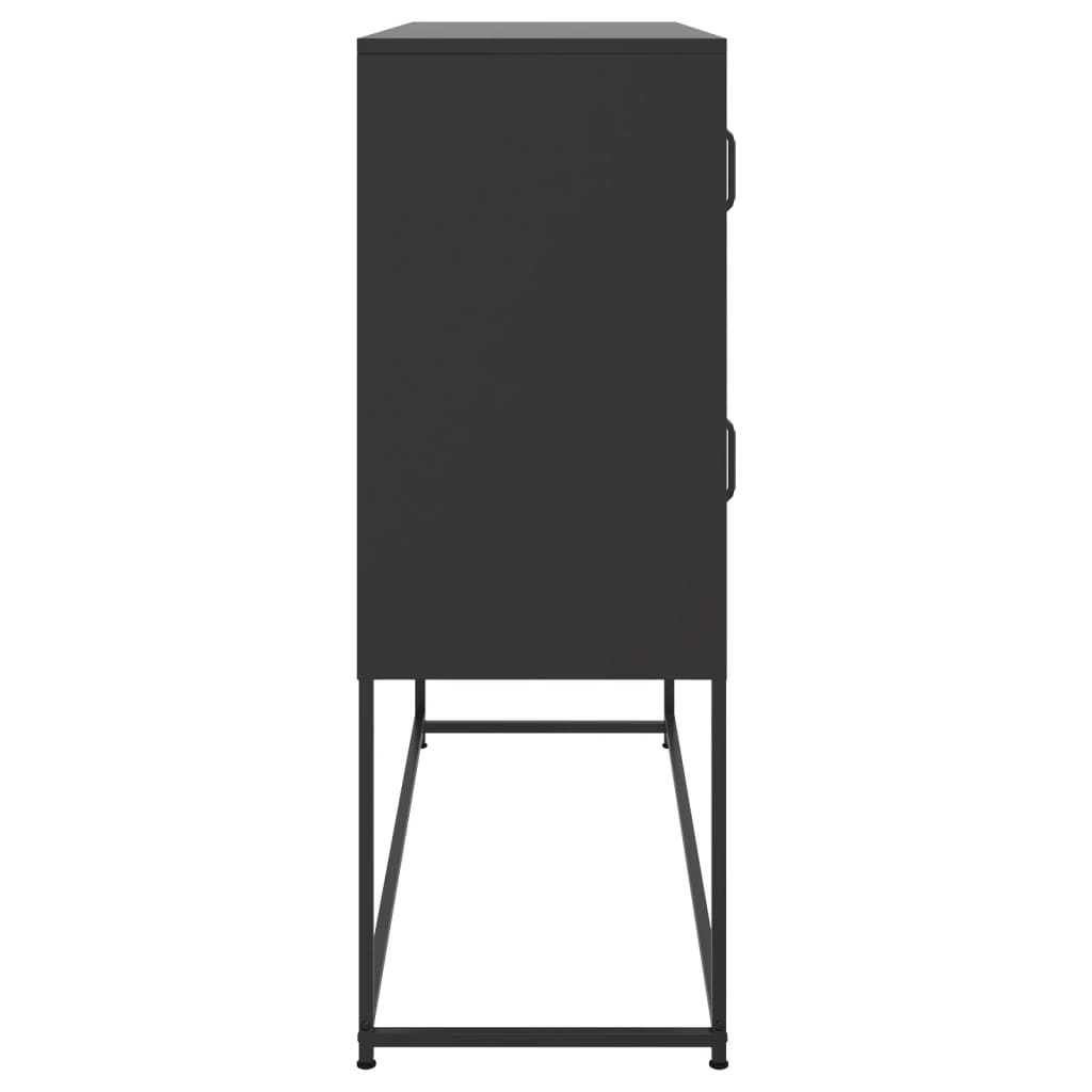 Buffet noir 100,5x39x107 cm acier - XIOS