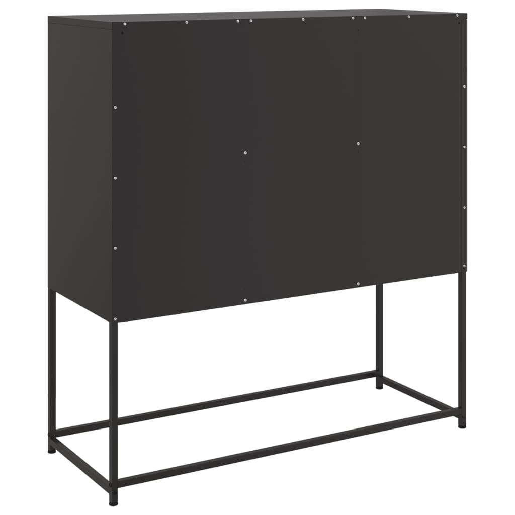 Buffet noir 100,5x39x107 cm acier - XIOS