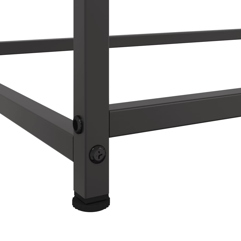 Buffet noir 100,5x39x107 cm acier - XIOS