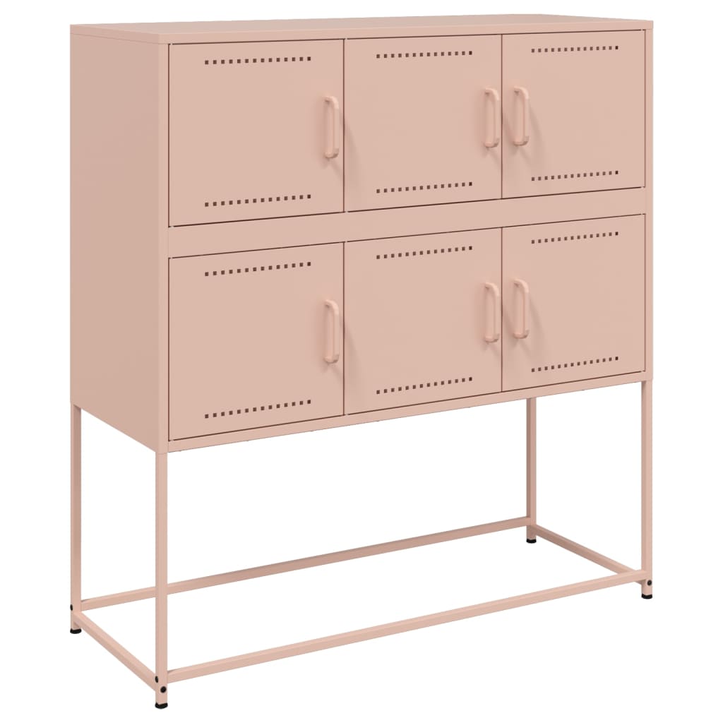 Buffet rose 100,5x39x107 cm acier - XIOS