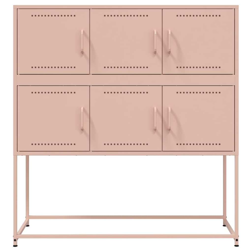 Buffet rose 100,5x39x107 cm acier - XIOS