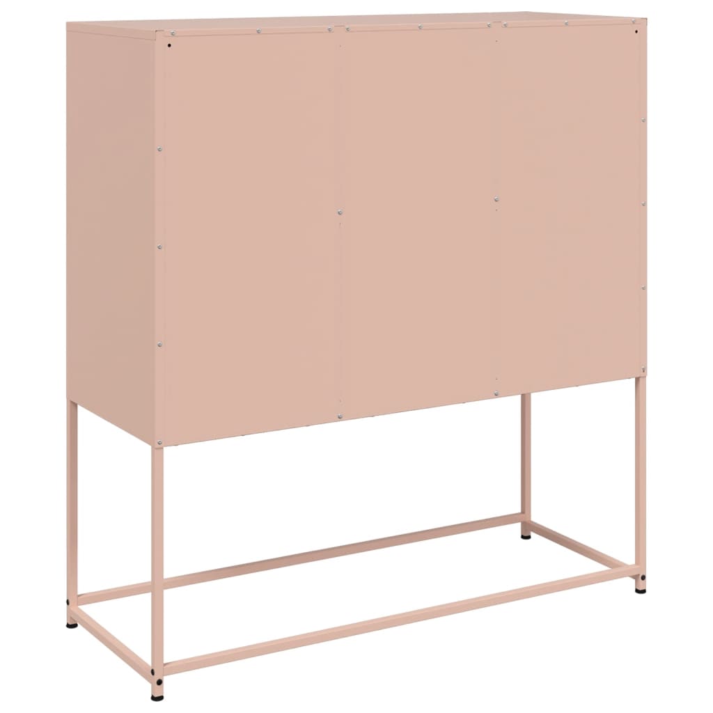 Buffet rose 100,5x39x107 cm acier - XIOS