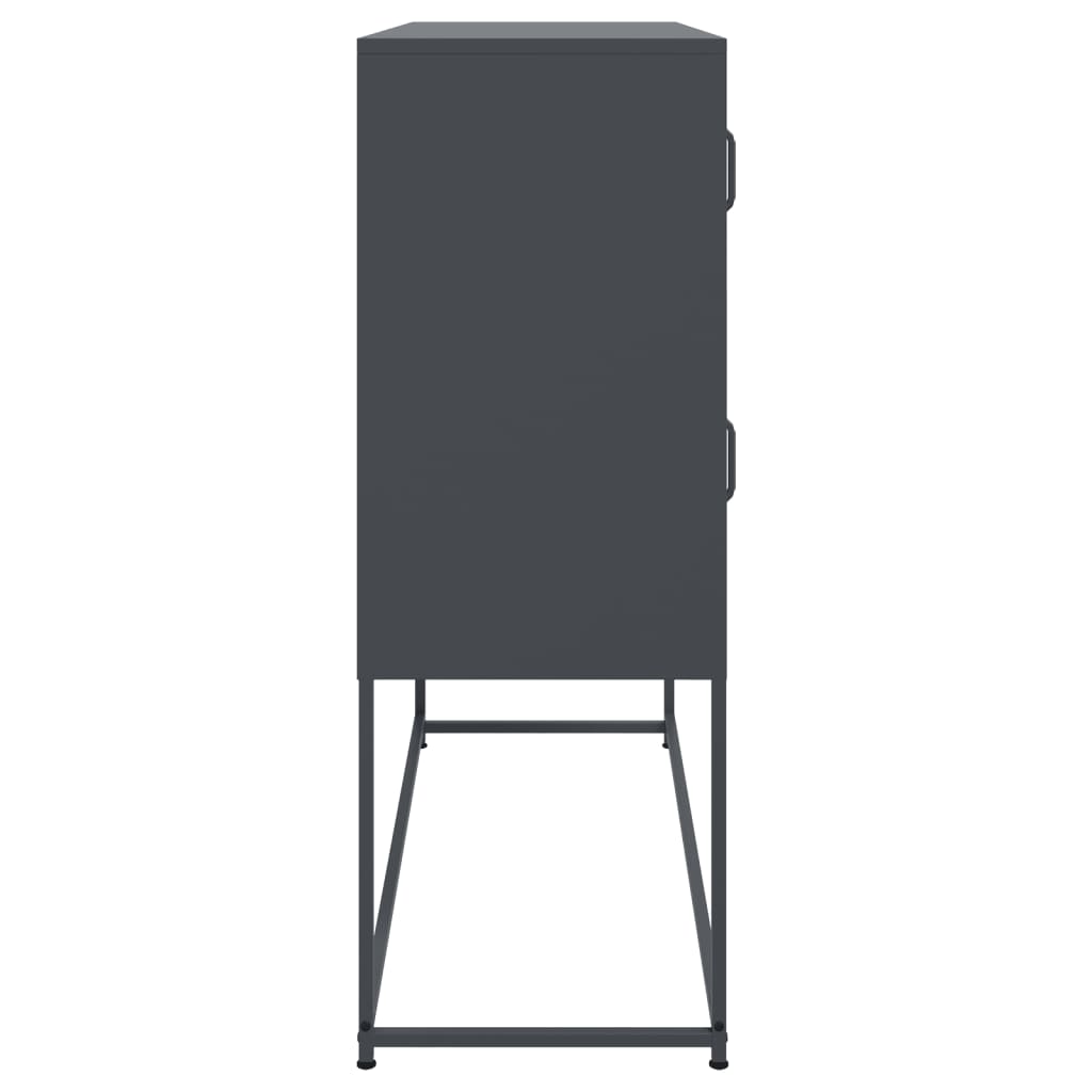 Buffet anthracite 100,5x39x107 cm acier - XIOS